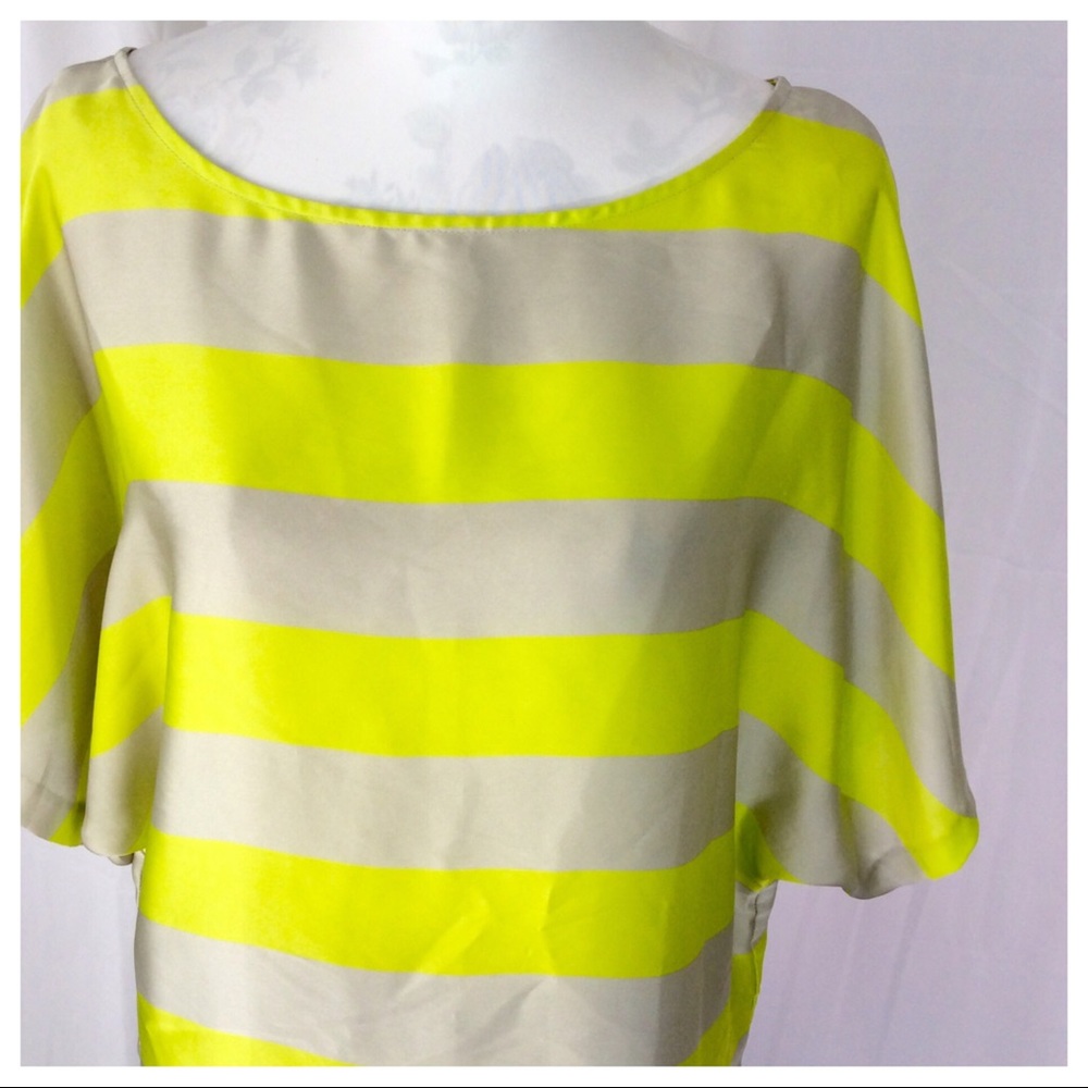 Silky blouse. Very good condition. Just been sitting in my closet. Very pretty.
